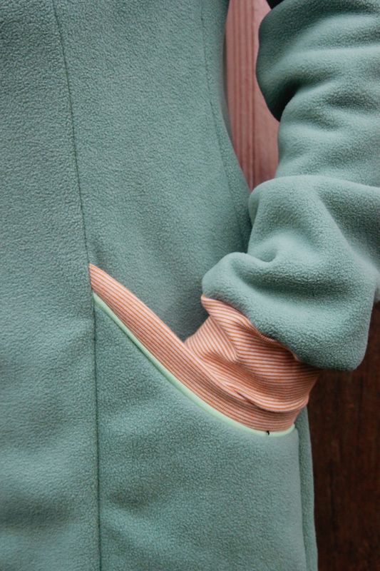 1 m Fleece m. plysj doubleface, petrol - fv 749