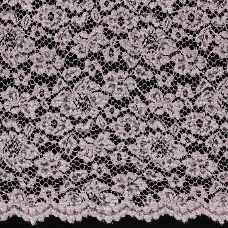 Lace Blonde - muslingkant, gammelrosa