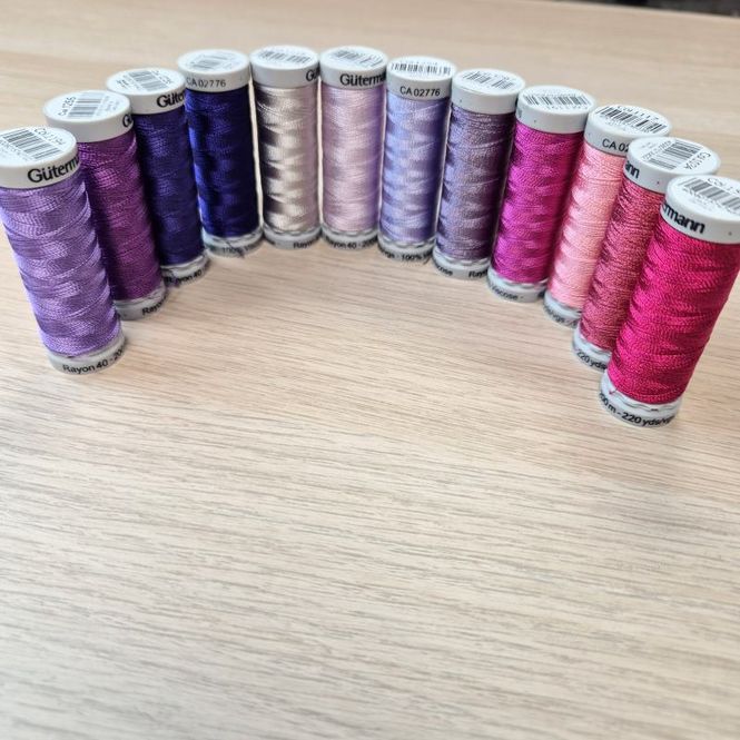 Hovedbilde Trådpakke Sulky Rayon40 - Ametystdrøm - 12 x 200 m