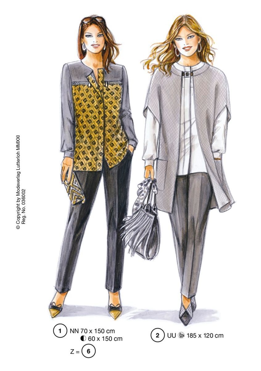 Lutterloh - nr. 36 - Classic 6 - pluss size mønster