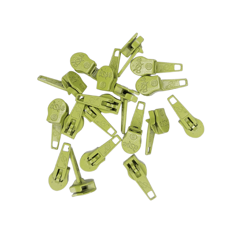 Glidere, pin-lock, til 4 mm glidelås 