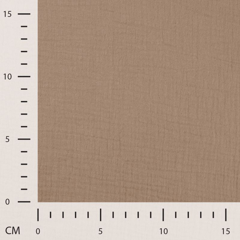 90 cm Musselin - lys brun, fv. 055