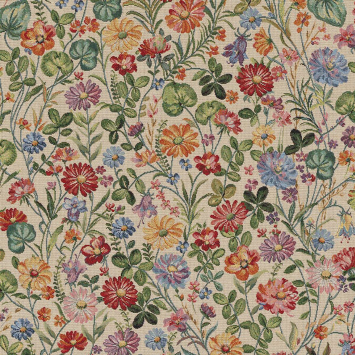 Gobelin - flerfargete blomster