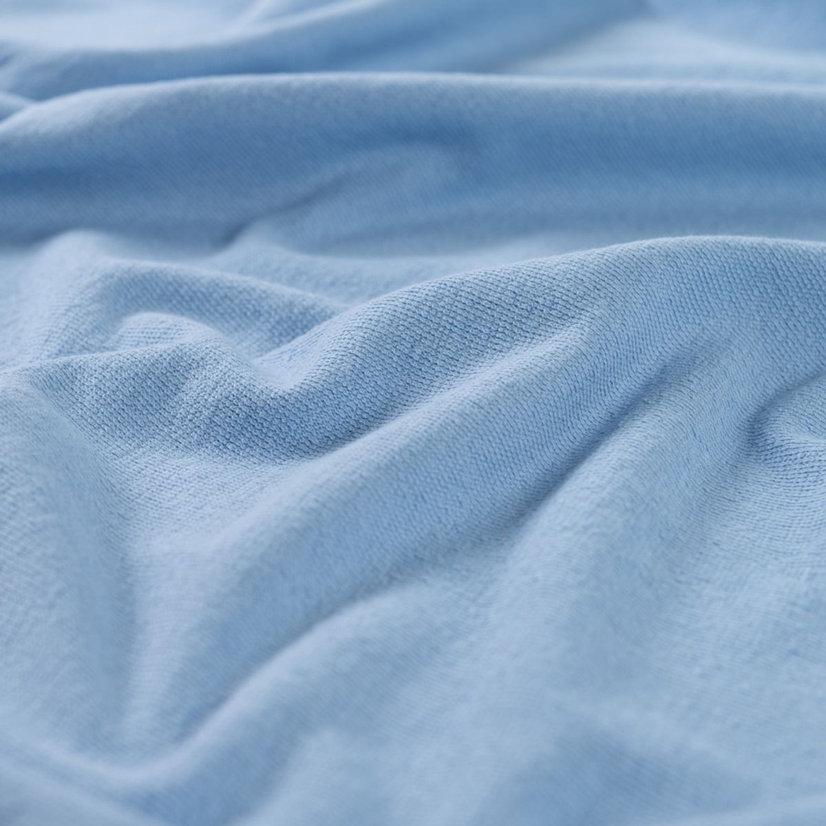 Jersey m. løkkevrang – lys blå